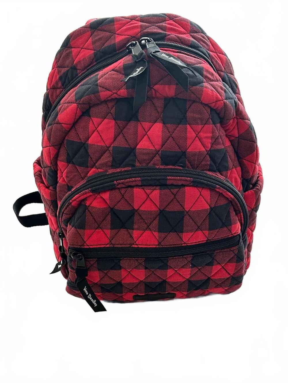 Vera Bradley Quilted Cotton Mini Backpack Bag - Buffalo Plaid Check